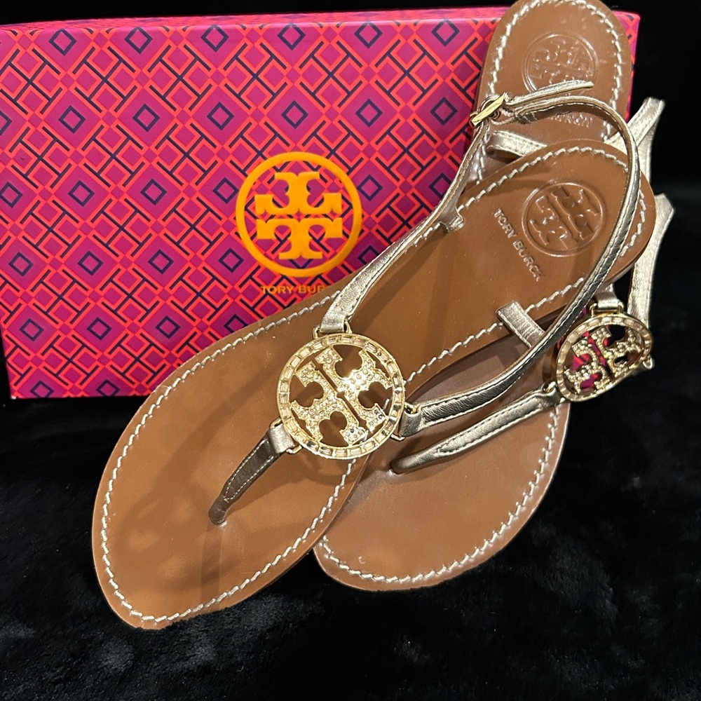 Tory Burch Metallic Sandals